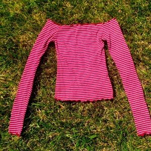 Off the shoulder crop top